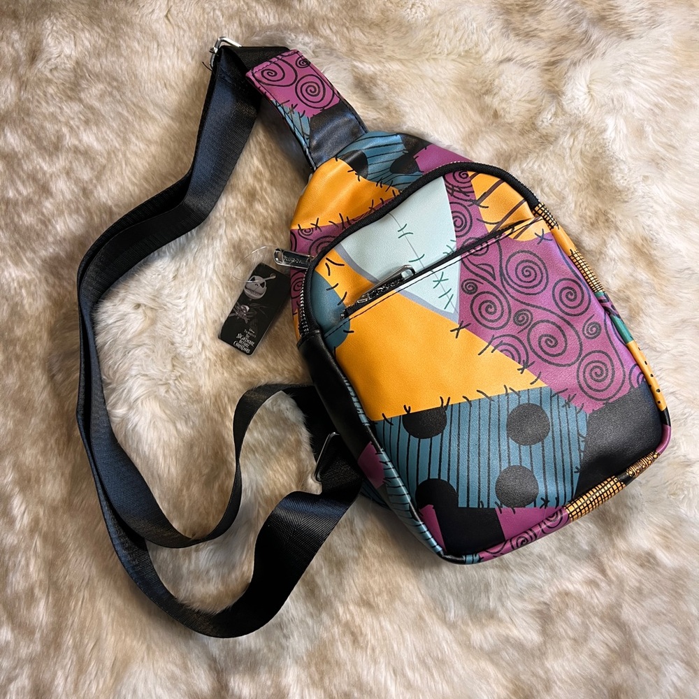 NWT Loungefly Nightmare Before Christmas “Sally” Crossbody / Sling Backpack